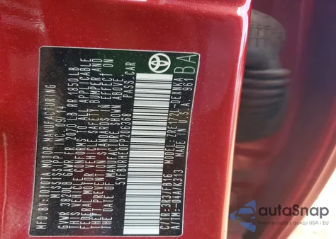 2015 Toyota Corolla L из США, поврежденный, VIN 5YFBURHE0FP206368